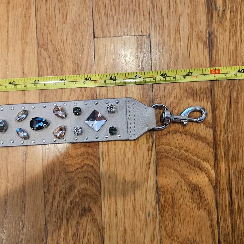 Multi Color Rhinestone Leather Strap - Picture 8 of 15